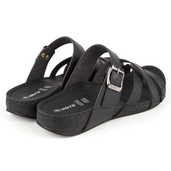 Muya 31119 Gizeh Siyah Kadın Anatomik Terlik