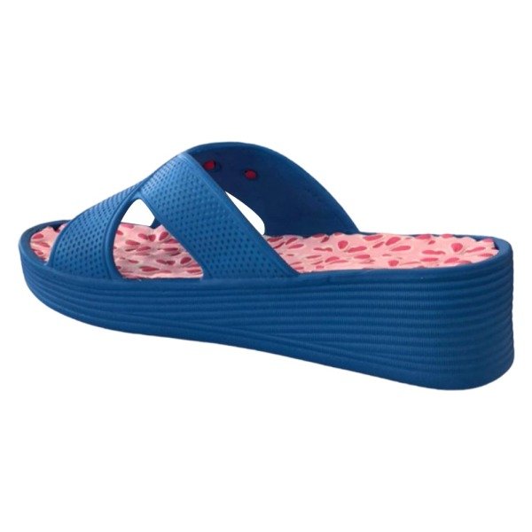 Gezer 10270 Mavi Kadın Topuklu Havuz/Deniz Terlik