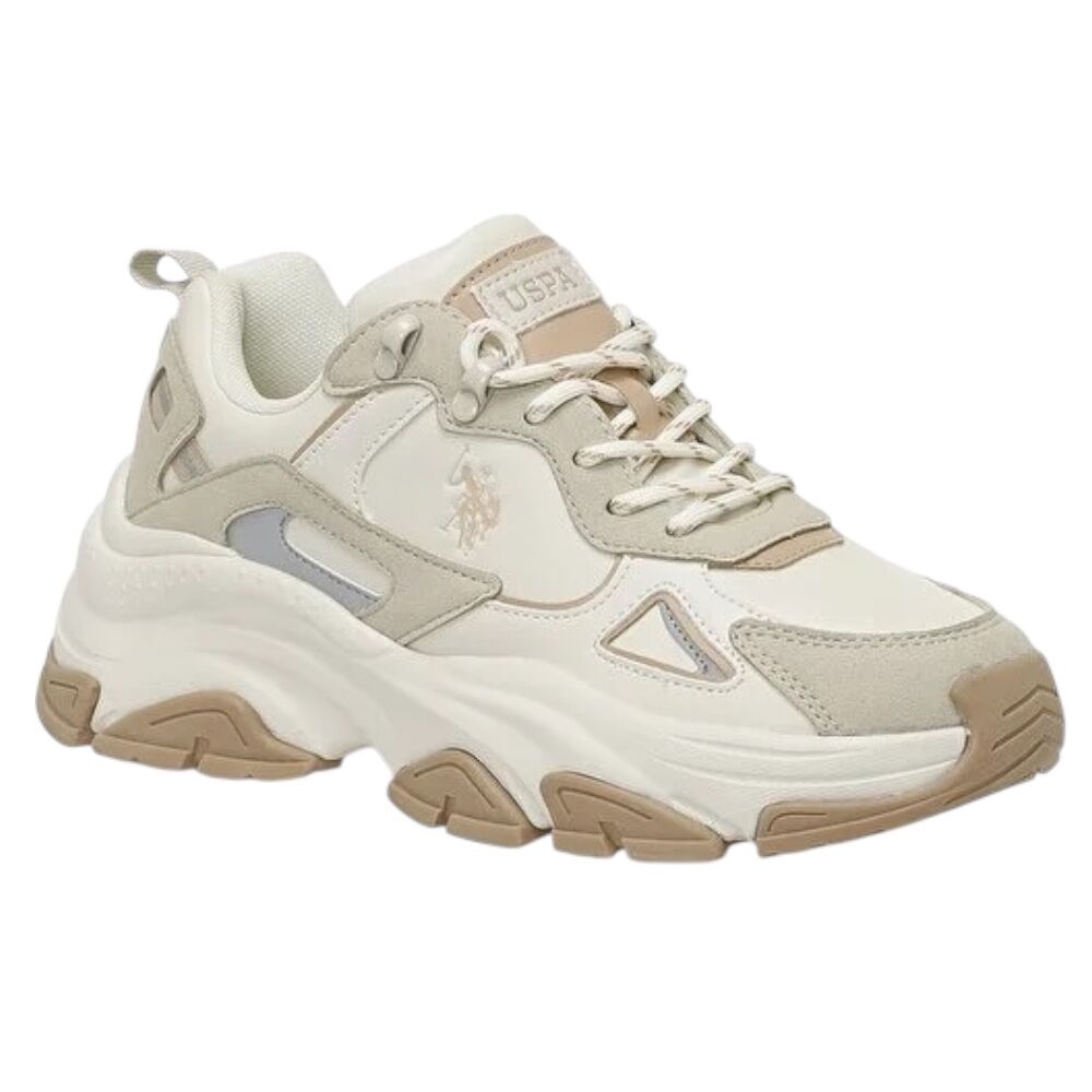 U.S Polo Assn Kalista 6FX Bej Kadın Spor Ayakkabı