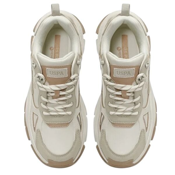 U.S Polo Assn Kalista 6FX Bej Kadın Spor Ayakkabı