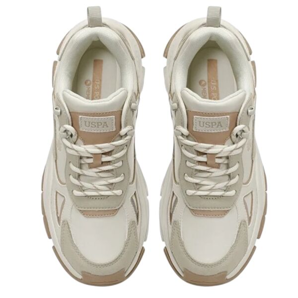 U.S Polo Assn Kalista 6FX Bej Kadın Spor Ayakkabı