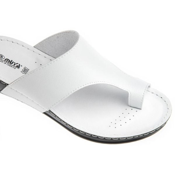 Muya 31163 Ara Beyaz Kadın Parmak Arası Terlik