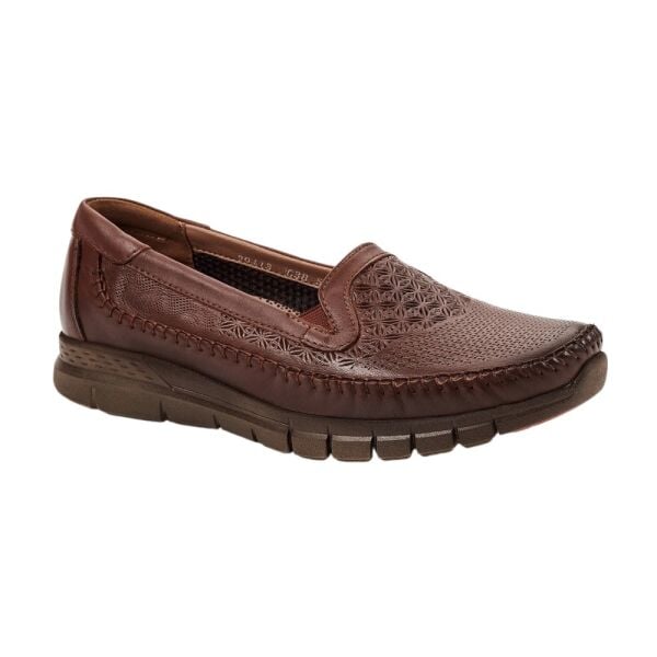 Forelli 29413 Eterna-G Taba Kadın Comfort Deri Ayakkabı