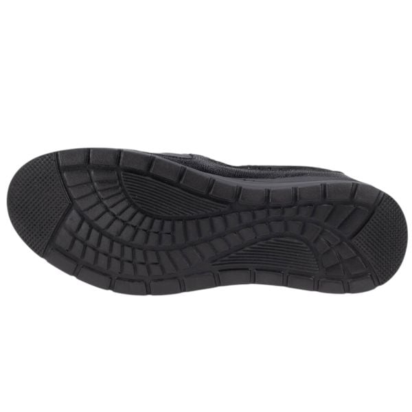 Forelli 21327-H Faye Siyah Kadın Comfort Deri Ayakkabı