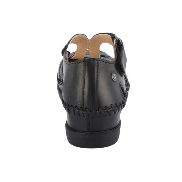 Forelli 22521 Sally-G Siyah Kadın Comfort Deri Sandalet