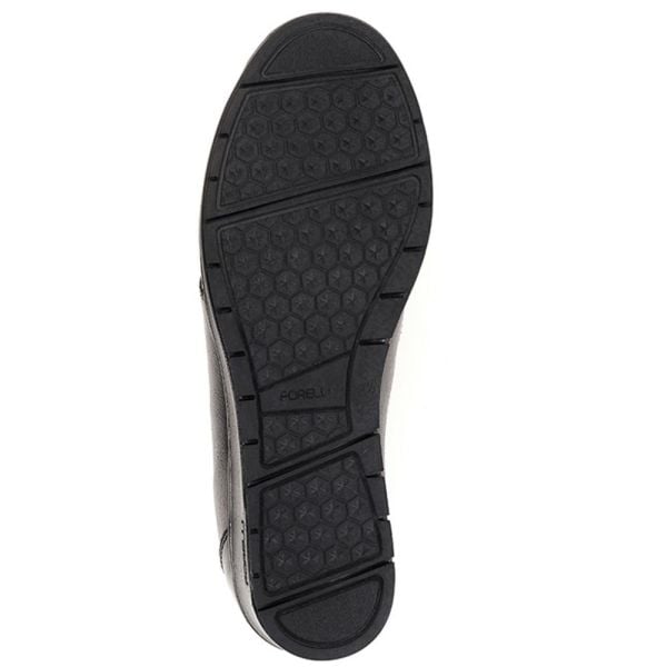Forelli 25109 Mimoza-H Siyah Kadın Comfort Deri Ayakkabı