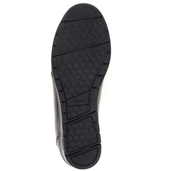 Forelli 25109 Mimoza-H Siyah Kadın Comfort Deri Ayakkabı