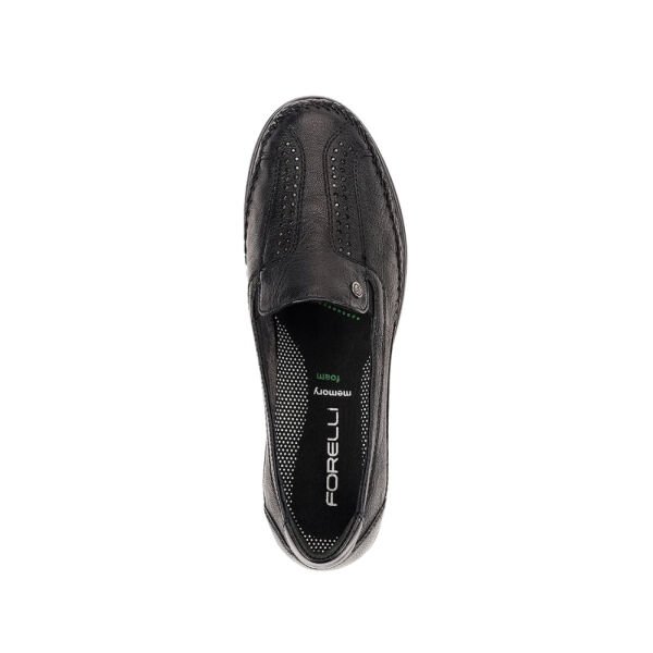 Forelli 25182-H Moriza Siyah Kadın Comfort Deri Ayakkabı