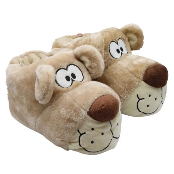 Twigy CC0662 Tw Fibert Bej Hayvan Figürlü Çocuk Panduf