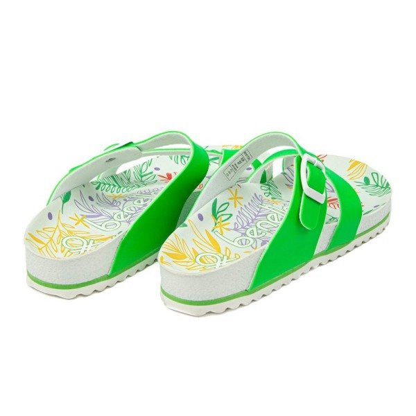 Benetton BN-1035 Yeşil Kadın Parmak Arası Terlik