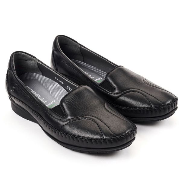 Forelli 51302 Lady-G Siyah Kadın Comfort Deri Ayakkabı