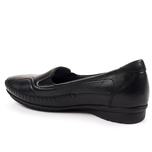 Forelli 51302 Lady-G Siyah Kadın Comfort Deri Ayakkabı