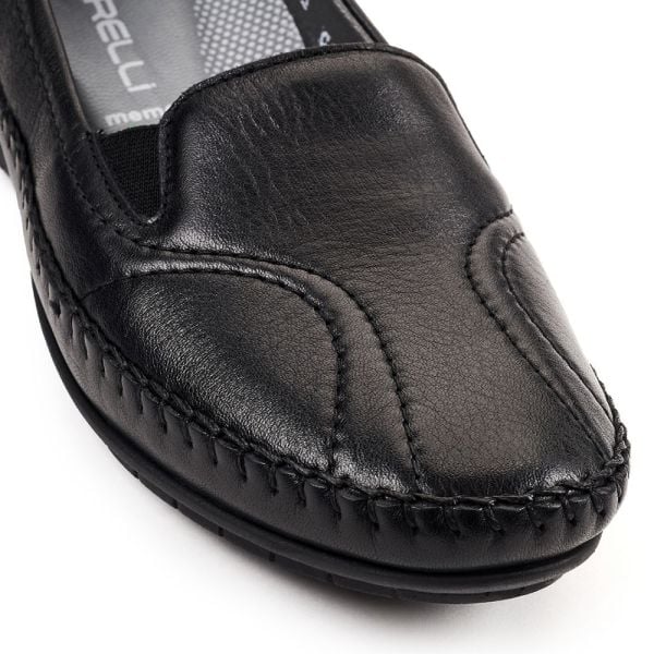 Forelli 51302 Lady-G Siyah Kadın Comfort Deri Ayakkabı