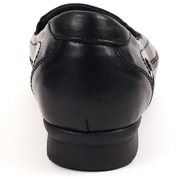 Forelli 51302 Lady-G Siyah Kadın Comfort Deri Ayakkabı