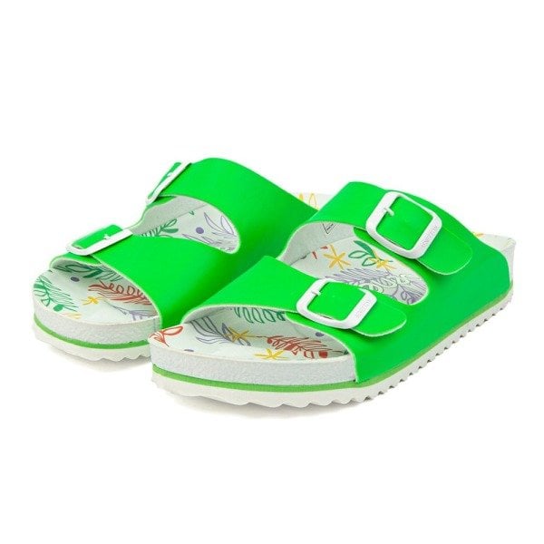 Benetton BN-1030 Yeşil Kadın Günlük Terlik