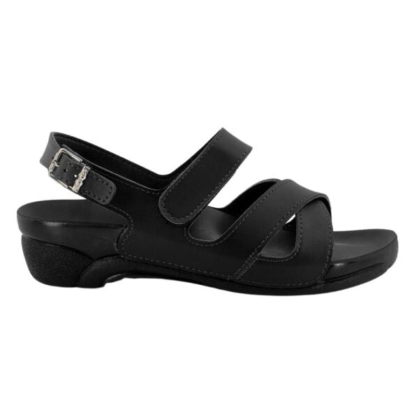 Ceyo Venedik-8 Siyah Kadın Anatomik Hac/Umre Sandalet