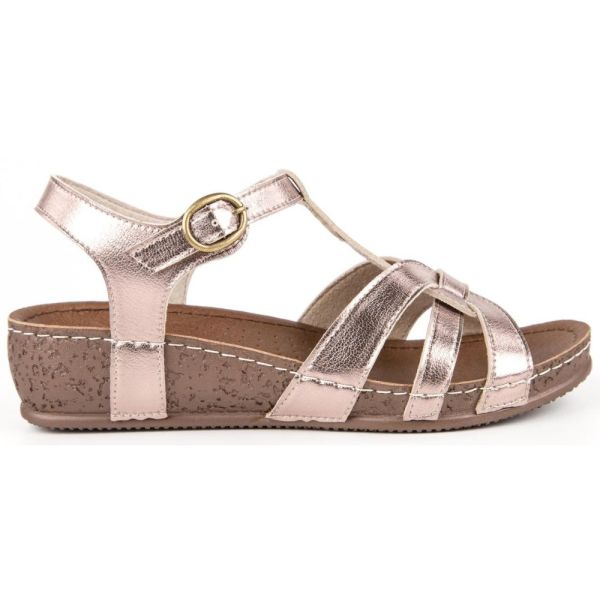 Muya 31116 Arizona Platin Kadın Anatomik Sandalet