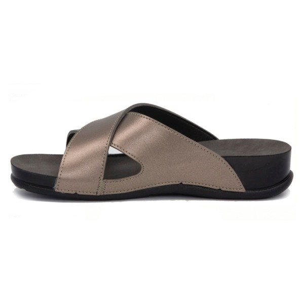 Ceyo Oliva-1 Platin Kadın Anatomik Terlik