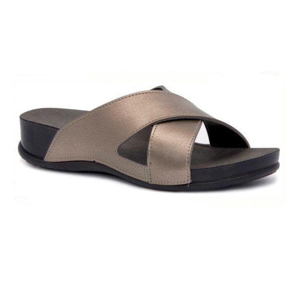 Ceyo Oliva-1 Platin Kadın Anatomik Terlik