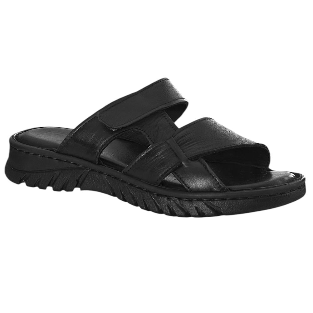 Cex 25Y NBL01 Siyah Kadın Hakiki Deri Günlük Terlik