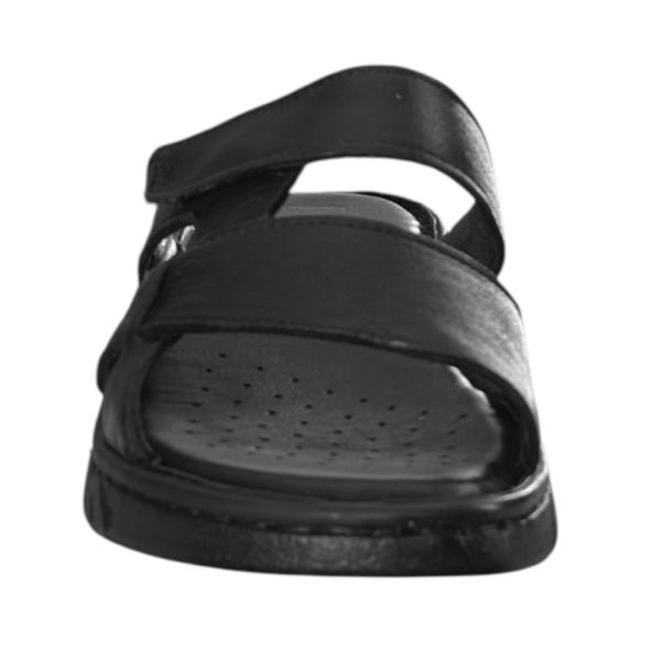 Cex 25Y NBL01 Siyah Kadın Hakiki Deri Günlük Terlik