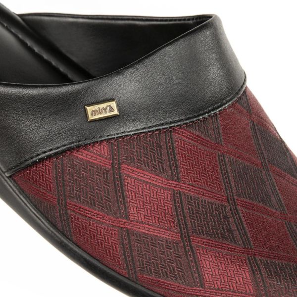Muya 31425 Baron Bordo Erkek Ev İçi Terlik