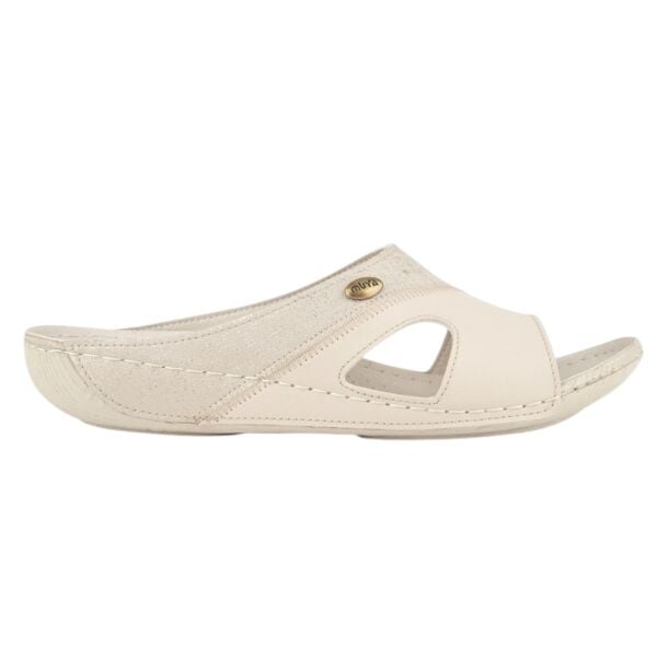 Muya 36217 Sinne Krem Kadın Anatomik Topuk Dikeni Terlik