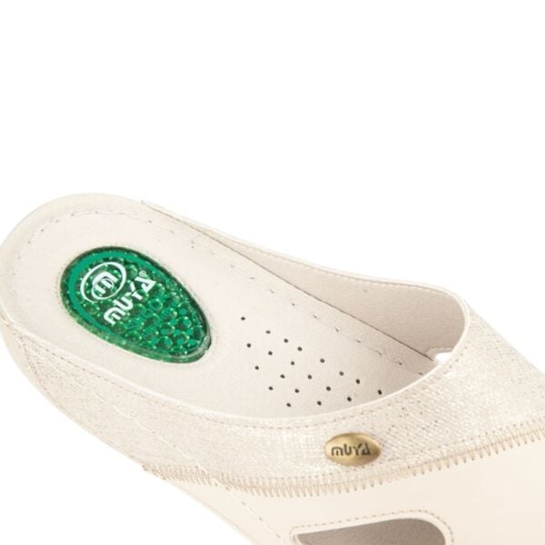 Muya 36217 Sinne Krem Kadın Anatomik Topuk Dikeni Terlik