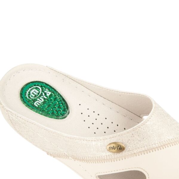 Muya 36217 Sinne Krem Kadın Anatomik Topuk Dikeni Terlik