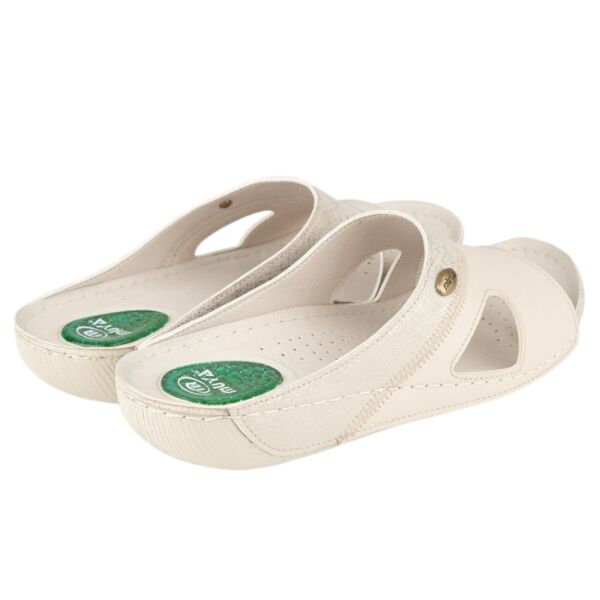 Muya 36217 Sinne Krem Kadın Anatomik Topuk Dikeni Terlik