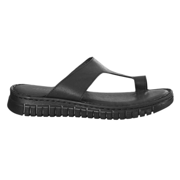 Cex 25Y NBL02 Siyah Kadın Hakiki Deri Parmak Arası Terlik