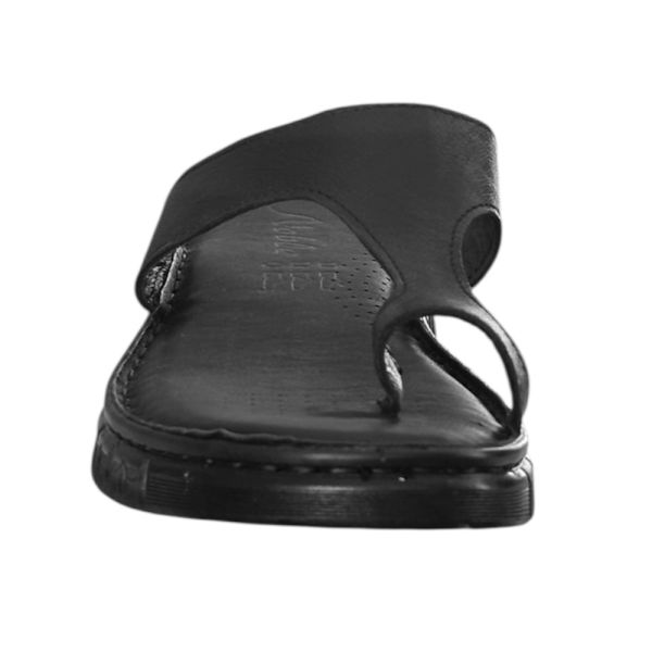 Cex 25Y NBL02 Siyah Kadın Hakiki Deri Parmak Arası Terlik