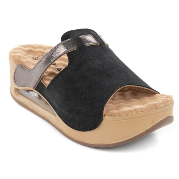 Muya 31214 Libra Full Siyah Kadın Air Taban Terlik