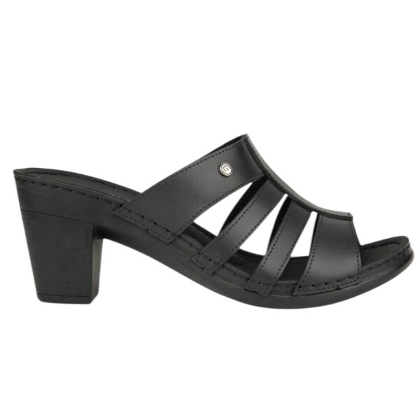 Muya 36261 Schoen Siyah Kadın Topuklu Terlik