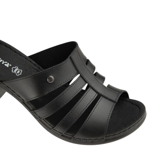 Muya 36261 Schoen Siyah Kadın Topuklu Terlik