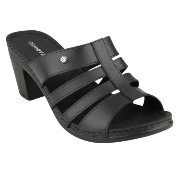 Muya 36261 Schoen Siyah Kadın Topuklu Terlik