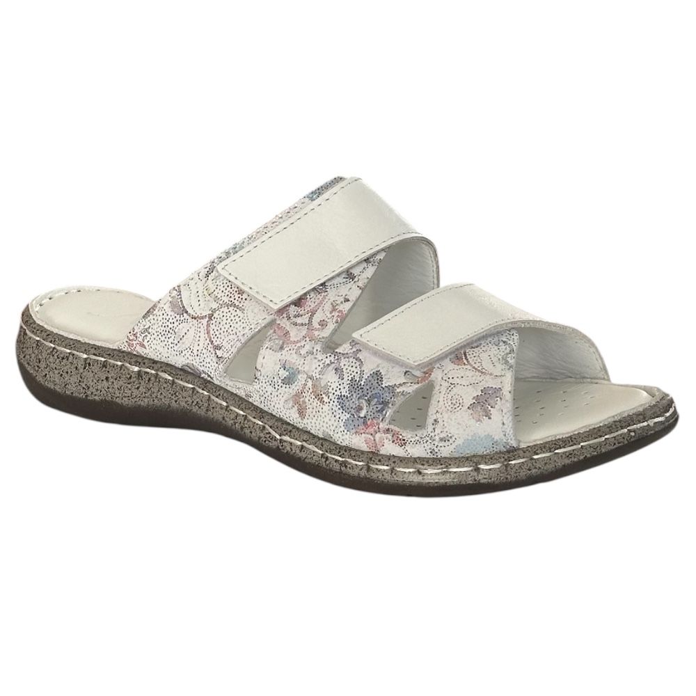 Cex 25Y NBL03 Beyaz Kadın Hakiki Deri Günlük Terlik