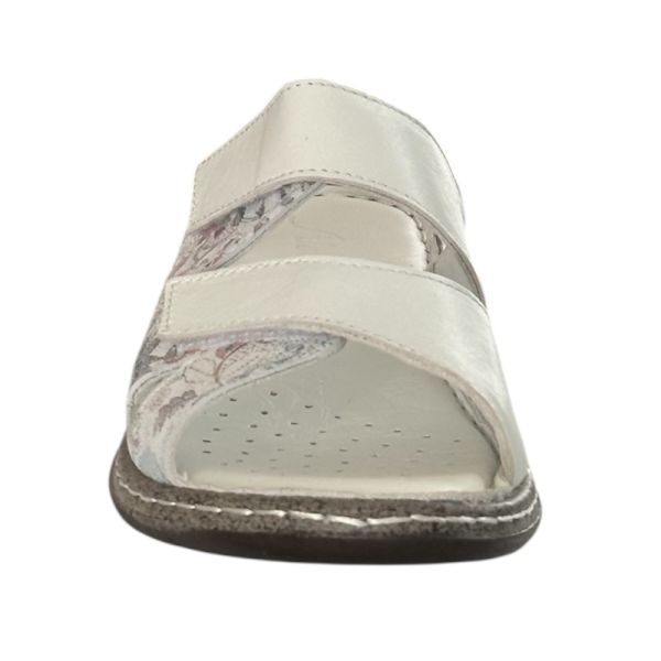 Cex 25Y NBL03 Beyaz Kadın Hakiki Deri Günlük Terlik