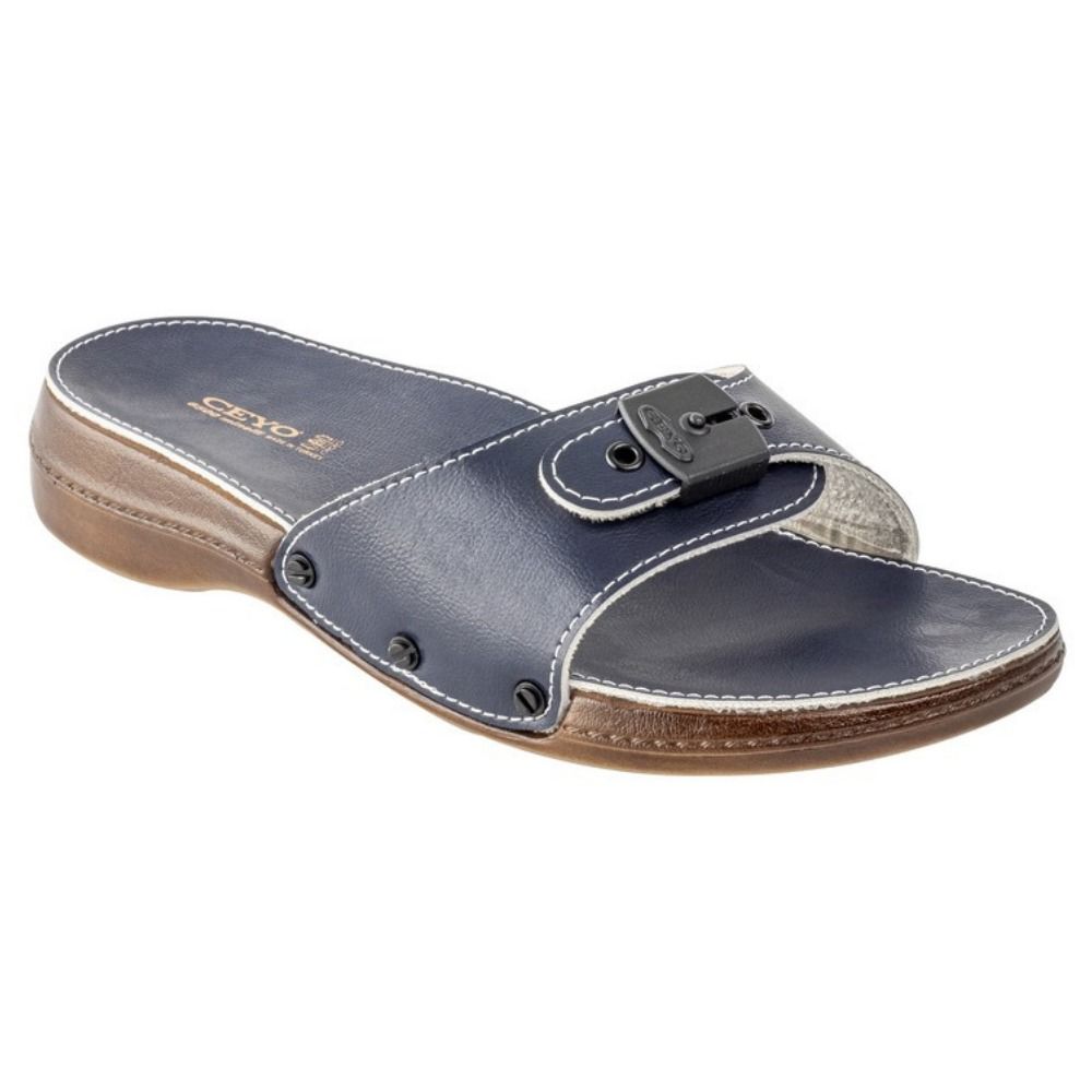 Ceyo 6500 Minelli Lacivert Kadın Anatomik Terlik