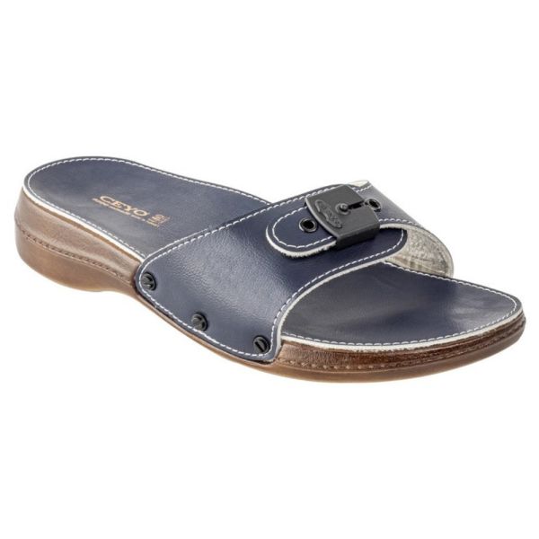Ceyo 6500 Minelli Lacivert Kadın Anatomik Terlik