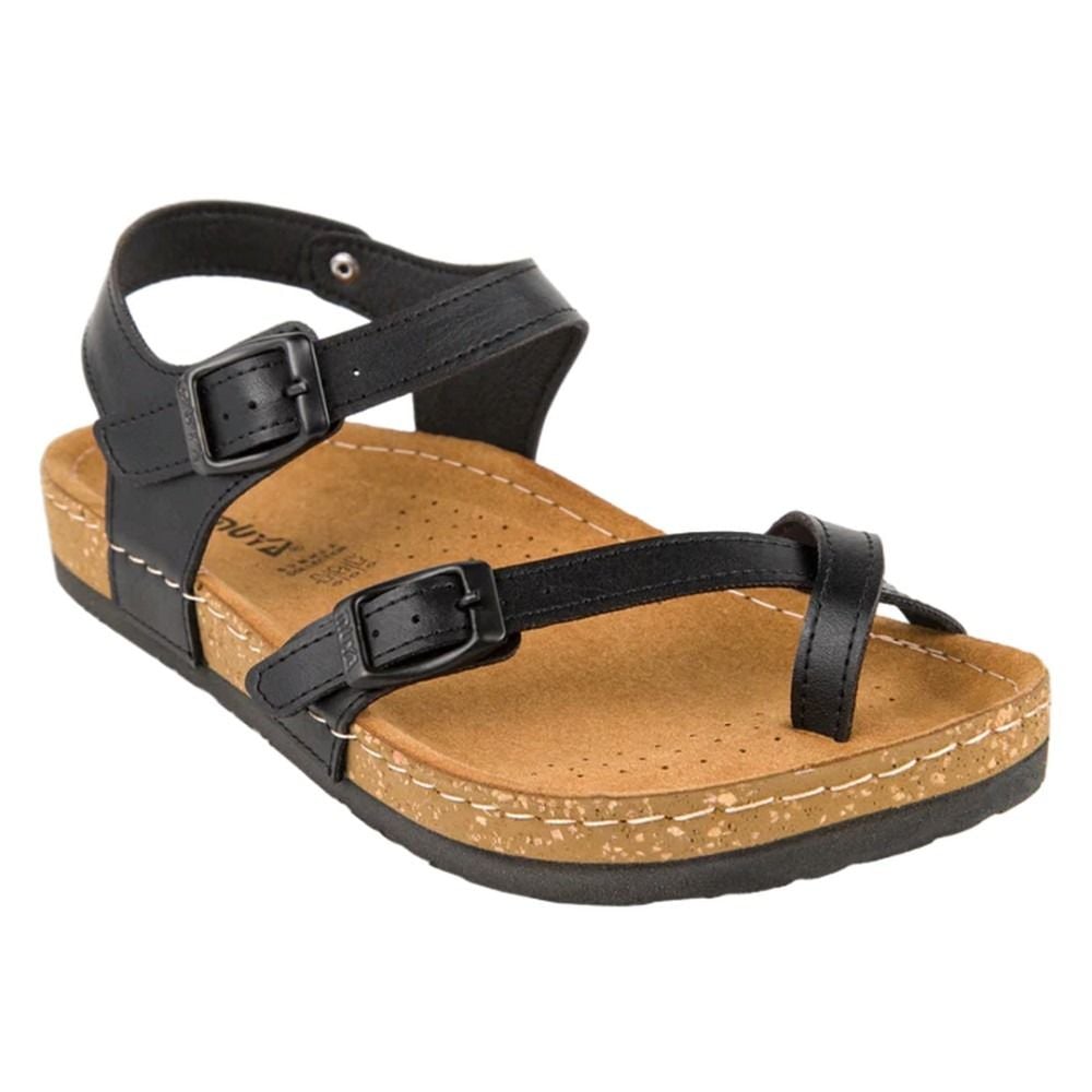 Muya 31104 Verona Siyah Kadın Anatomik Sandalet