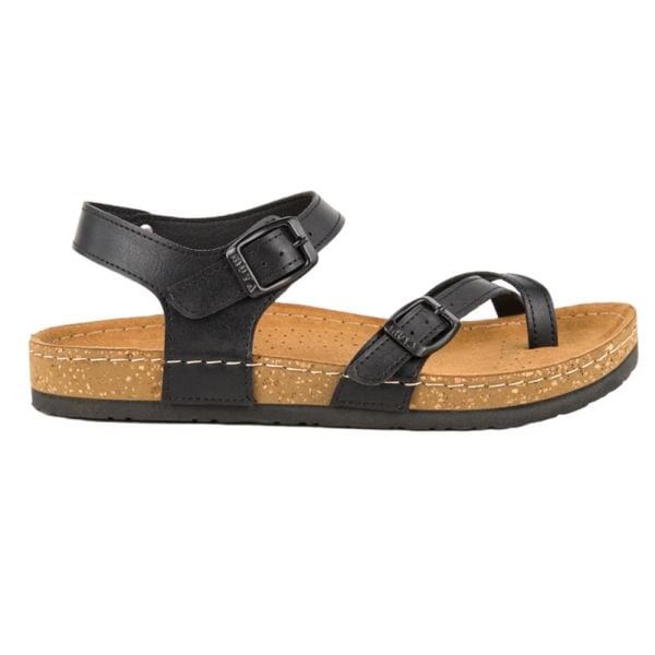 Muya 31104 Verona Siyah Kadın Anatomik Sandalet