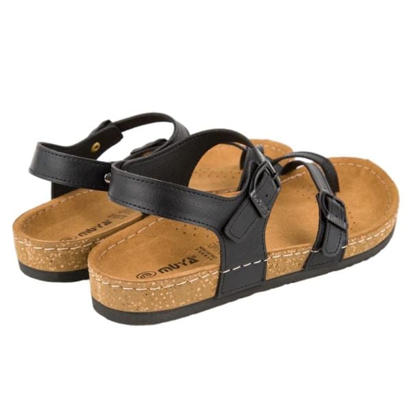 Muya 31104 Verona Siyah Kadın Anatomik Sandalet