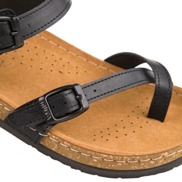 Muya 31104 Verona Siyah Kadın Anatomik Sandalet