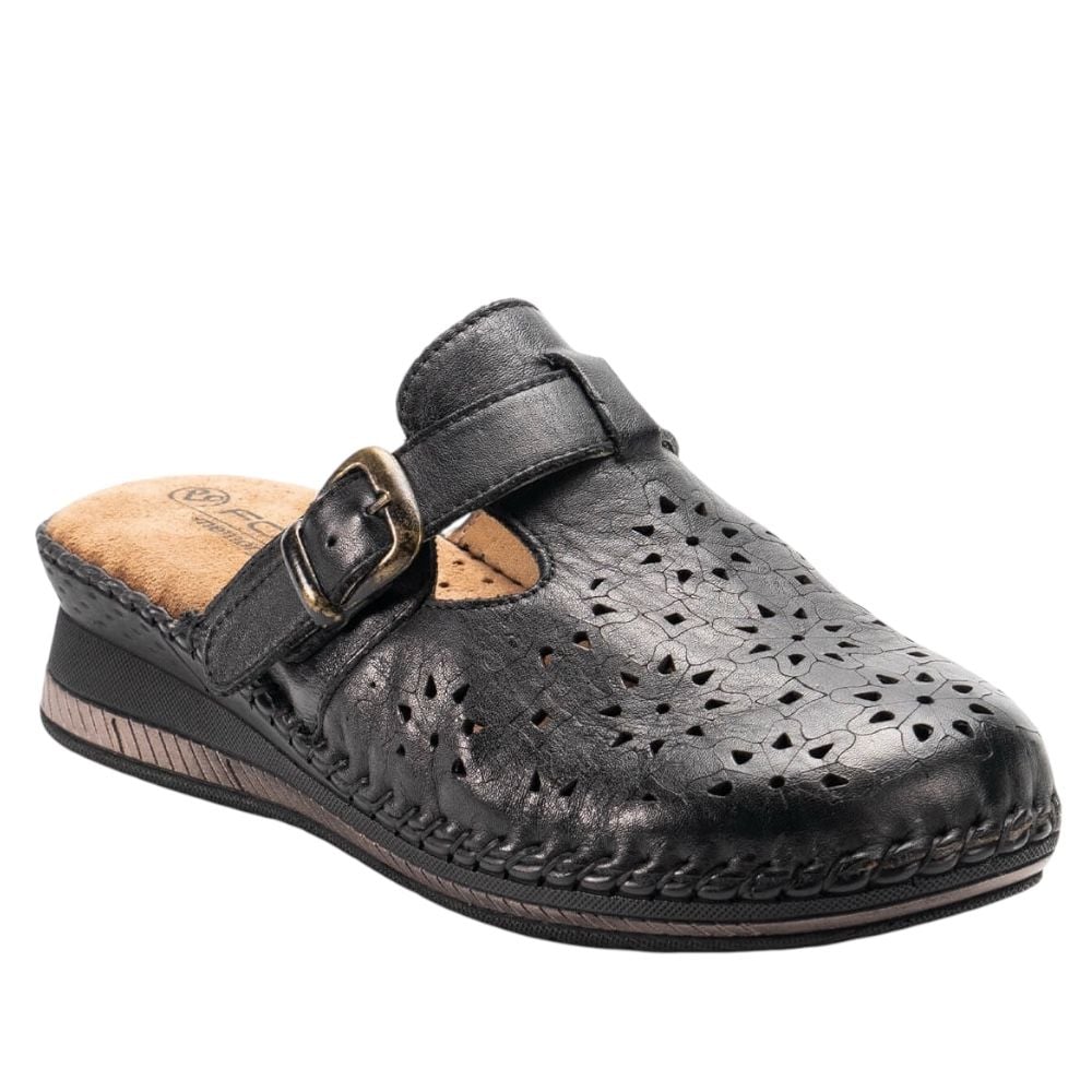 Forelli Cary-H 80625 Siyah Kadın Günlük Sabo Terlik