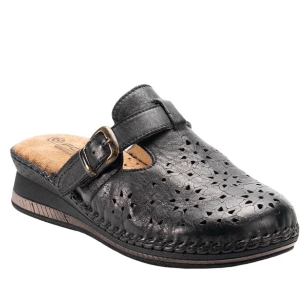 Forelli Cary-H 80625 Siyah Kadın Günlük Sabo Terlik