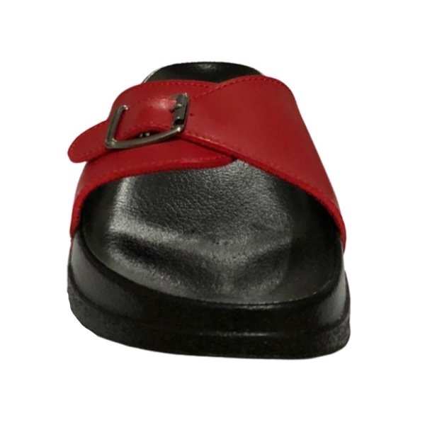 Parmi 19103 Kırmızı Kadın Günlük Tokalı Ayarlanabilir Terlik