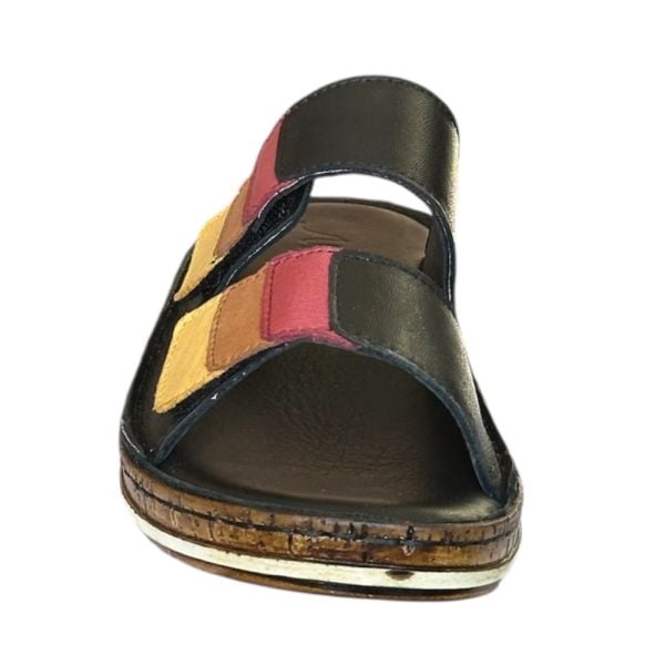 Cex 25Y NBL04 Siyah Kadın Hakiki Deri Günlük Terlik