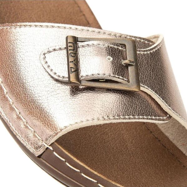 Muya 31111 Luice Platin Kadın Anatomik Terlik