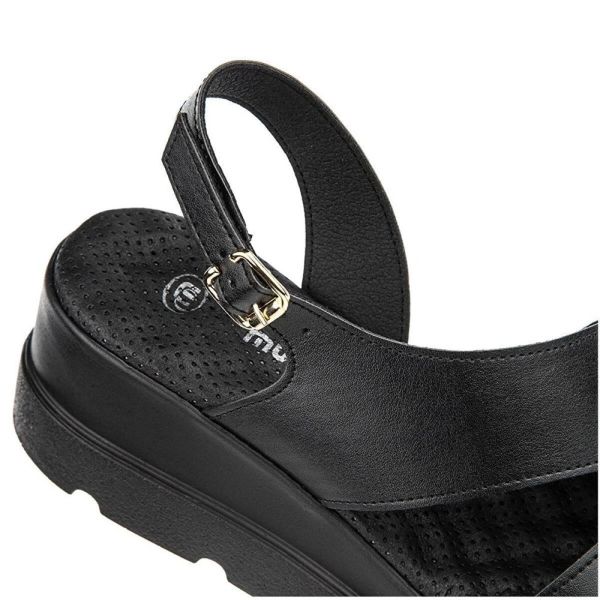 Muya 34219 Zuva Siyah Kadın Anatomik Sandalet